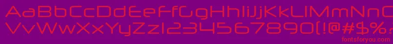 Neuropolx Font – Red Fonts on Purple Background