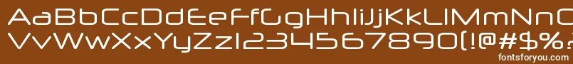 フォントNeuropolx – 茶色の背景に白い文字