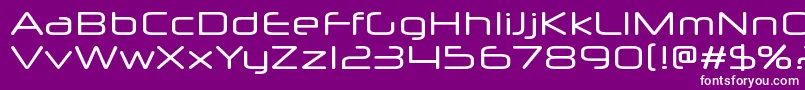 Neuropolx Font – White Fonts on Purple Background