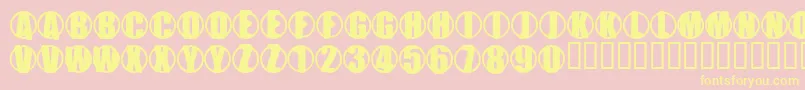 YchromeMutant Font – Yellow Fonts on Pink Background