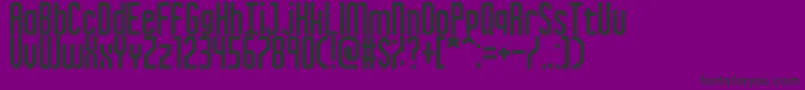 Czcionka InkyThinPixels – czarne czcionki na fioletowym tle