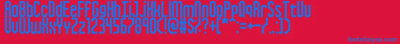 fuente InkyThinPixels – Fuentes Azules Sobre Fondo Rojo