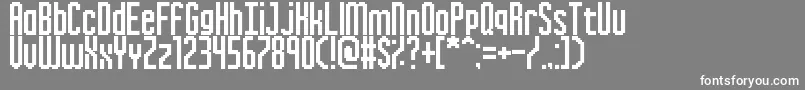 InkyThinPixels Font – White Fonts on Gray Background