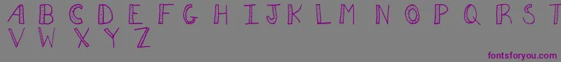 Шрифт Aezdots – фиолетовые шрифты на сером фоне