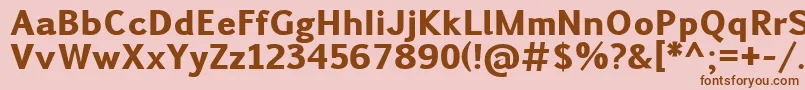 PigiarniqHeavy Font – Brown Fonts on Pink Background