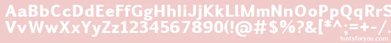 PigiarniqHeavy Font – White Fonts on Pink Background