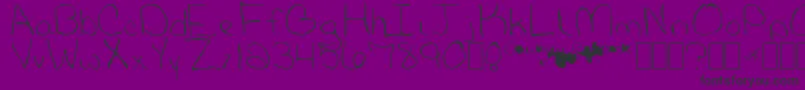 BabcockNormal Font – Black Fonts on Purple Background