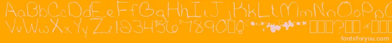 Подробнее о шрифте BabcockNormal Шрифт BabcockNormal – розовые шрифты на оранжевом фоне