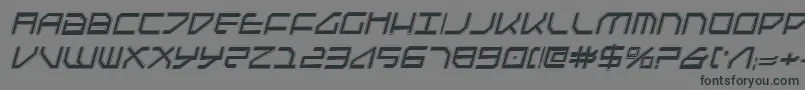 FederapolisCollegeItalic Font – Black Fonts on Gray Background