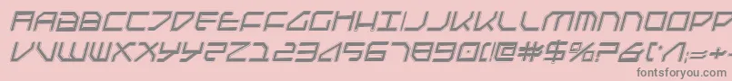 FederapolisCollegeItalic Font – Gray Fonts on Pink Background