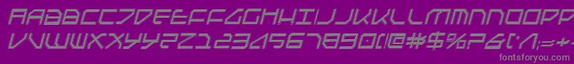 FederapolisCollegeItalic Font – Gray Fonts on Purple Background