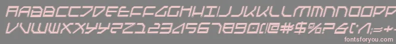FederapolisCollegeItalic Font – Pink Fonts on Gray Background