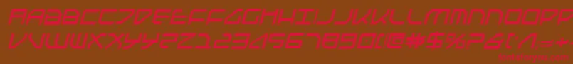 Шрифт FederapolisCollegeItalic – красные шрифты на коричневом фоне
