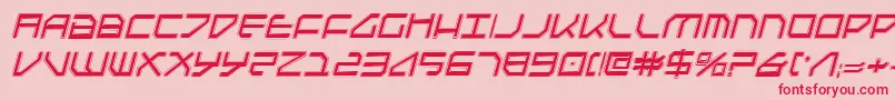 Шрифт FederapolisCollegeItalic – красные шрифты на розовом фоне