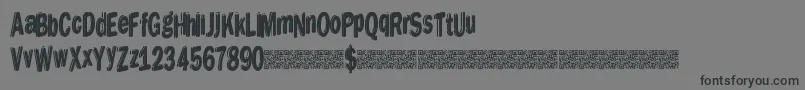 Dreamstencil Font – Black Fonts on Gray Background