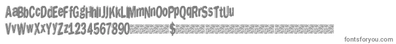 Dreamstencil Font – Gray Fonts on White Background