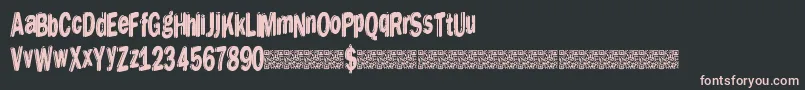 Dreamstencil Font – Pink Fonts on Black Background
