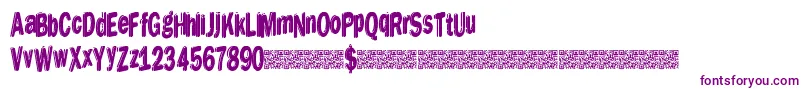 Шрифт Dreamstencil – фиолетовые шрифты на белом фоне