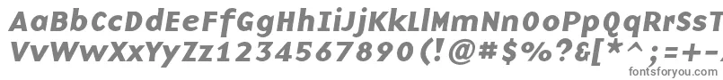 Шрифт BaseninecBolditalic – серые шрифты