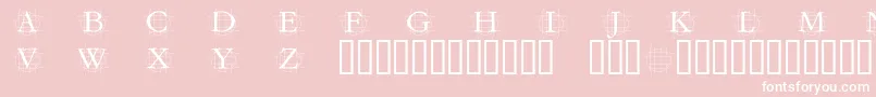 Grafrm Font – White Fonts on Pink Background