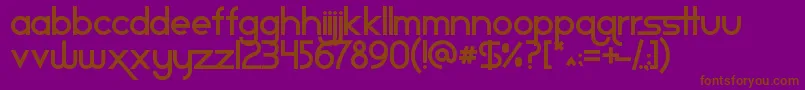 Staravenue Font – Brown Fonts on Purple Background