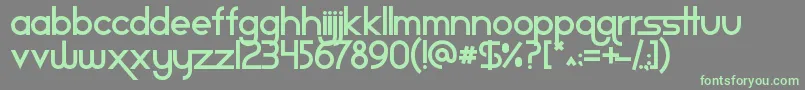 Staravenue Font – Green Fonts on Gray Background