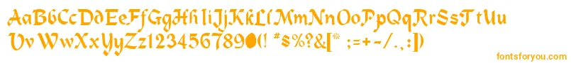 Weitere Informationen zur HeidelbergRegular-Schriftart HeidelbergRegular-Schriftart – Orangefarbene Schriften