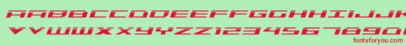 Triremelaserital Font – Red Fonts on Green Background