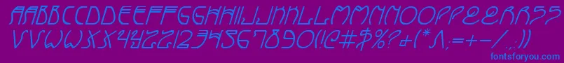 fuente CoyoteDecoItalic – Fuentes Azules Sobre Fondo Morado