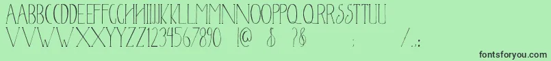 Newyear2017 Font – Black Fonts on Green Background