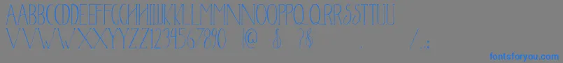 Newyear2017 Font – Blue Fonts on Gray Background