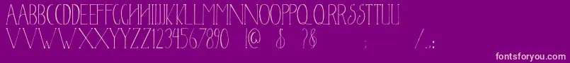 Newyear2017 Font – Pink Fonts on Purple Background