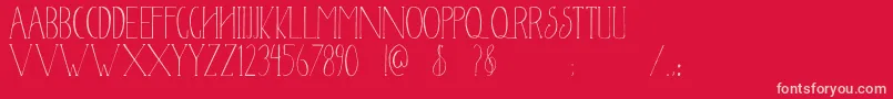 Newyear2017 Font – Pink Fonts on Red Background