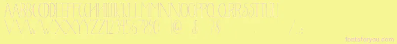 Newyear2017-Schriftart – Rosa Schriften auf gelbem Hintergrund