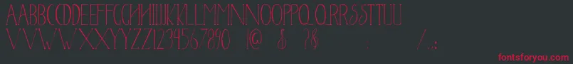 Newyear2017 Font – Red Fonts on Black Background