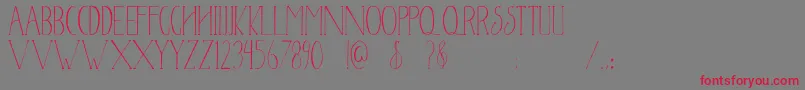 Newyear2017 Font – Red Fonts on Gray Background