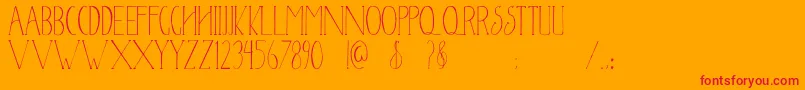 fuente Newyear2017 – Fuentes Rojas Sobre Fondo Naranja