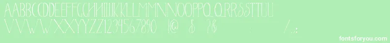 Newyear2017 Font – White Fonts on Green Background