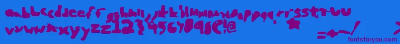 More about Blunted Font Blunted Font – Purple Fonts on Blue Background