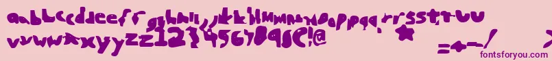 More about Blunted Font Blunted Font – Purple Fonts on Pink Background