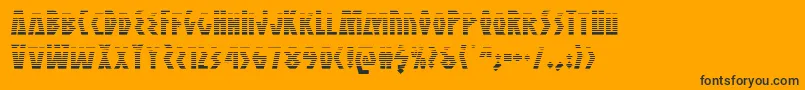 Antikytheragrad Font – Black Fonts on Orange Background