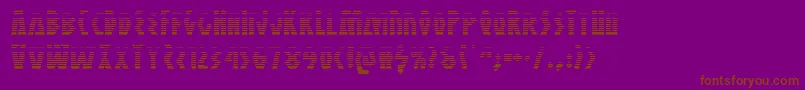 Antikytheragrad Font – Brown Fonts on Purple Background