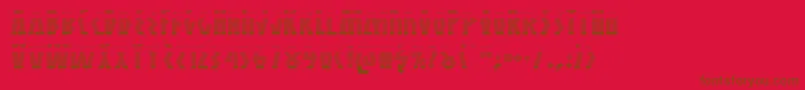 Antikytheragrad Font – Brown Fonts on Red Background