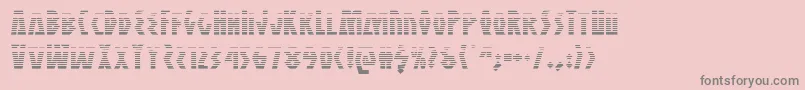 Antikytheragrad Font – Gray Fonts on Pink Background