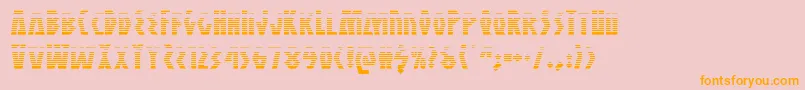 Antikytheragrad Font – Orange Fonts on Pink Background