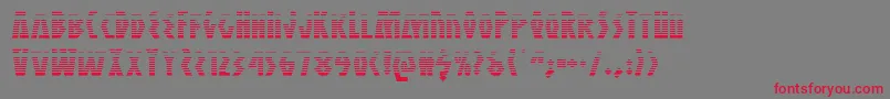 Antikytheragrad-Schriftart – Rote Schriften auf grauem Hintergrund