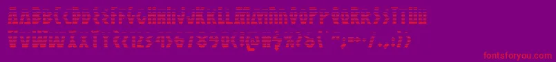 Antikytheragrad Font – Red Fonts on Purple Background