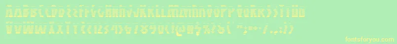 Antikytheragrad Font – Yellow Fonts on Green Background