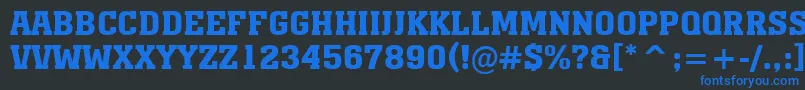 AMonumentotitulBold Font – Blue Fonts on Black Background