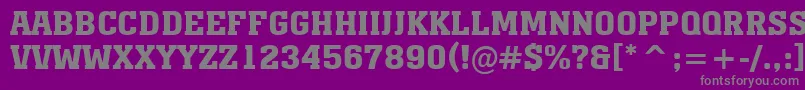 AMonumentotitulBold Font – Gray Fonts on Purple Background